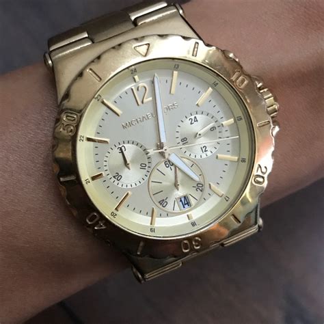 michael kors dylan watch bands|oversized dylan gold tone watch.